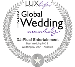 DJ:Plus! Entertainment Awarded Best Wedding MC & Best Wedding DJ Australia
